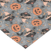 ヴィンテージハロウィン猫とカボチャ柄 テーブルクロス (アングル)