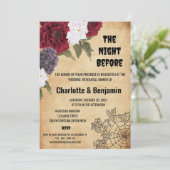 ヴィンテージハロウィン結婚のリハーサルディナー 招待状 (スタンド正面)