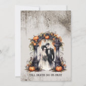 ヴィンテージハロウィン結婚ズ 招待状 (裏面)