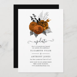 ヴィンテージハロウィン結婚フローラの更新 招待状