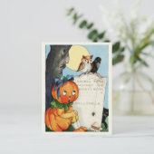 ヴィンテージハロウィン葉書 ポストカード (スタンド正面)