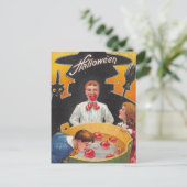 ヴィンテージハロウィン葉書 ポストカード (スタンド正面)