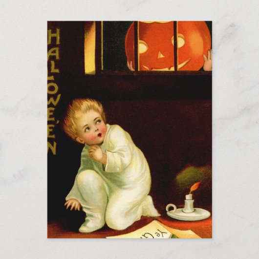 ヴィンテージハロウィン葉書 ポストカード (正面)