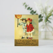 ヴィンテージハロウィン葉書 ポストカード (スタンド正面)