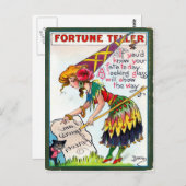 ヴィンテージハロウィン葉書 ポストカード (正面/裏面)