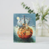 ヴィンテージハロウィン葉書 ポストカード (スタンド正面)