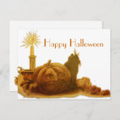 ヴィンテージハロウィン葉書 ポストカード (正面/裏面)