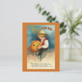 ヴィンテージハロウィン葉書 ポストカード (スタンド正面)