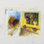 ヴィンテージハロウィン葉書 ポストカード (正面/裏面)