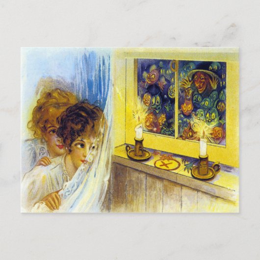 ヴィンテージハロウィン葉書 ポストカード (正面)