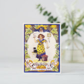 ヴィンテージハロウィン葉書 ポストカード (スタンド正面)