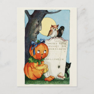 ヴィンテージハロウィン葉書 ポストカード