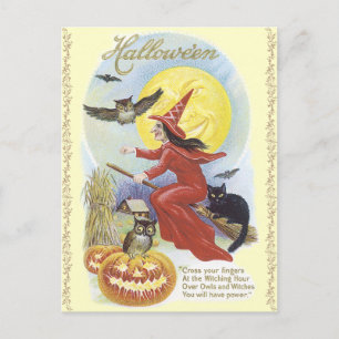 ヴィンテージハロウィン葉書 ポストカード