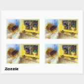 ヴィンテージハロウィン葉書 長方形シール (シート)