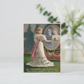 ヴィンテージハロウィン鏡はがき ポストカード (スタンド正面)