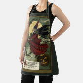 ヴィンテージハロウィン魔女と猫 エプロン (インサイチュ)