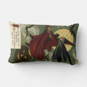 ヴィンテージハロウィン魔女と猫 ランバークッション (裏面)