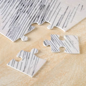 ヴィンテージハロウィン魔女ネコ付き箒 ジグソーパズル (側面)