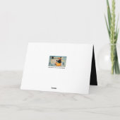 ヴィンテージハロウィン魔女ブラックキャッツホリデーカード カード (裏面)