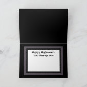 ヴィンテージハロウィン魔女ブラックキャッツホリデーカード カード (内部)