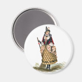 ヴィンテージハロウィン魔女磁石 マグネット (正面/裏面)