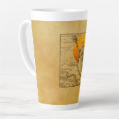 ヴィンテージハロウィン魔女 カフェラテマグ (左アングル)