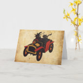 ヴィンテージハロウィン カード (黄色い花)