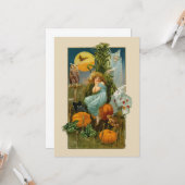 ヴィンテージハロウィン カード (正面/裏面インサイチュ)