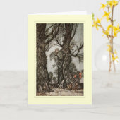 ヴィンテージハロウィン カード (黄色い花)