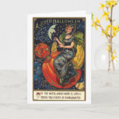 ヴィンテージハロウィン カード (黄色い花)