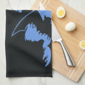 ヴィンテージハロウィン、怖い幽霊のよく出る家、魔女 キッチンタオル (四つ折り)