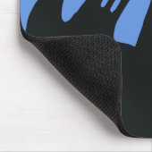 ヴィンテージハロウィン、怖い幽霊のよく出る家、魔女 マウスパッド (コーナー)