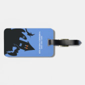 ヴィンテージハロウィン、怖い幽霊のよく出る家、魔女 ラゲッジタグ (裏面横)