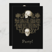 ヴィンテージハロウィン 招待状 (正面/裏面)