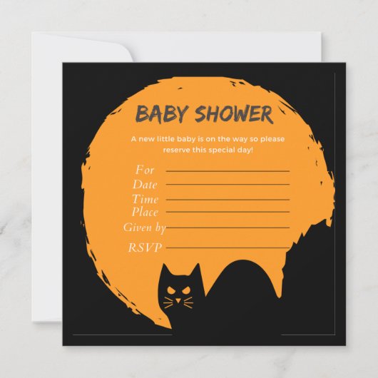 ヴィンテージハロウィン 招待状 (正面)