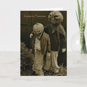ヴィンテージハロウィン-気味が悪いTwosome、 カード