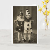 ヴィンテージハロウィン-私のWeirdnessで結合して下さい、 カード (黄色い花)