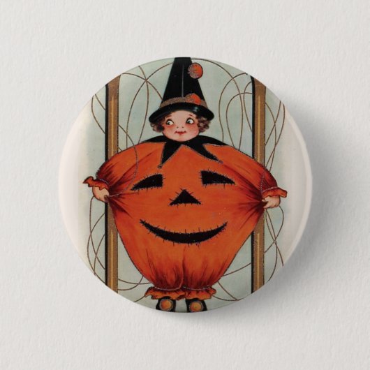 ヴィンテージハロウィン 缶バッジ (正面)