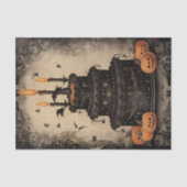 ヴィンテージハロウィーンお誕生日ケーキ 薄葉紙 (正面)