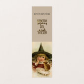 ヴィンテージハロウィーンかわいこちゃん-おもしろい引用文 名刺 (外部フラット)