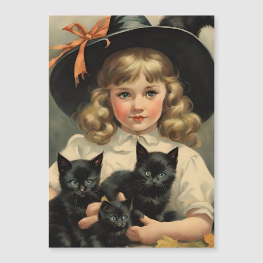 ヴィンテージハロウィーンかわいこちゃんno3 – 磁気カード (正面)