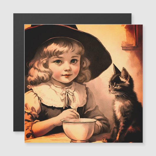 ヴィンテージハロウィーンかわいこちゃんno4 – 磁気カード (正面/裏面)