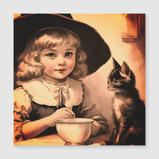 ヴィンテージハロウィーンかわいこちゃんno4 – 磁気カード (正面)