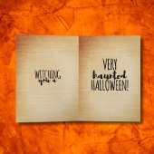 ヴィンテージハロウィーンかわいこちゃんno5 -おもしろい引用文 カード