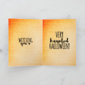 ヴィンテージハロウィーンかわいこちゃんno6 -おもしろい引用文 カード (内部)