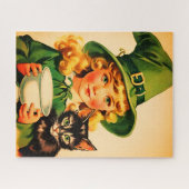 ヴィンテージハロウィーンかわいこちゃんno7 ジグソーパズル (横)