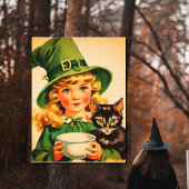 ヴィンテージハロウィーンかわいこちゃんno7 ポストカード