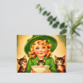 ヴィンテージハロウィーンかわいこちゃんno9 ポストカード (スタンド正面)