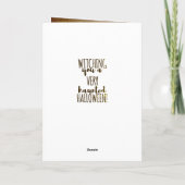 ヴィンテージハロウィーンかわいこちゃんno 2 -おもしろい引用文 カード (裏面)