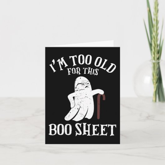ヴィンテージハロウィーンこのブーシートには古すぎる カード (正面)